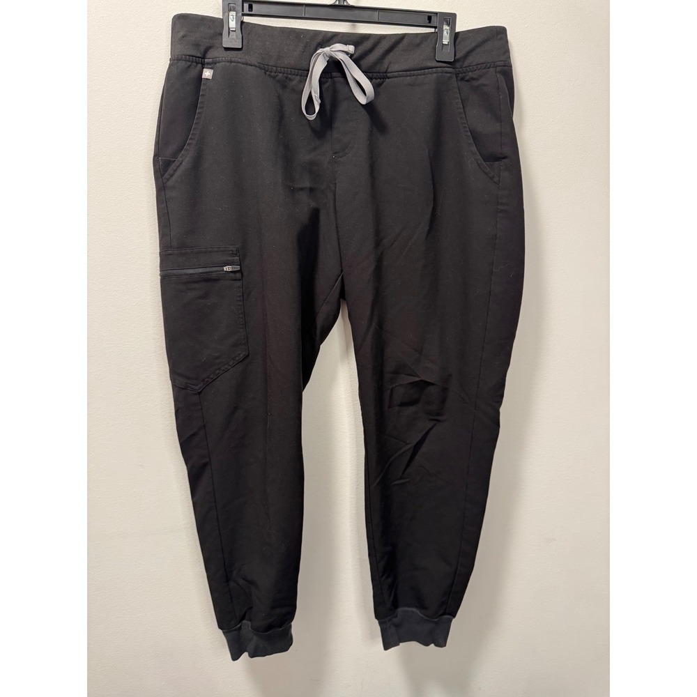 FIGS Zamora Jogger Scrub Pants Black Technical Collection XL PO 3641
